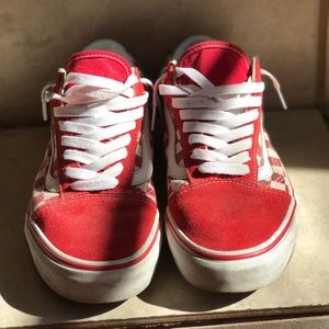 Red Checkered Vans